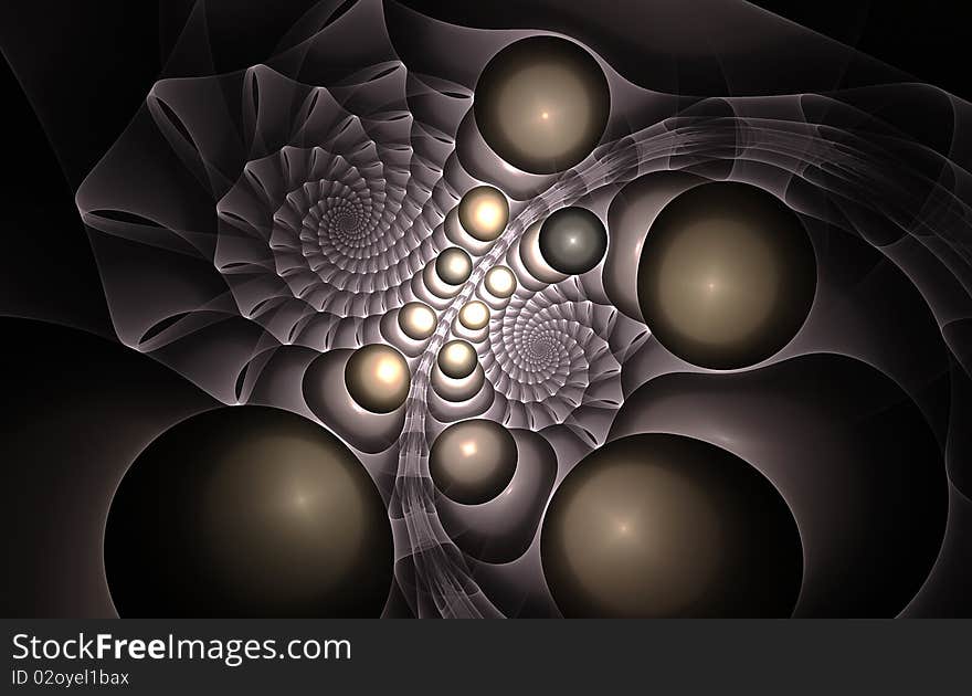 High resolution Spiral objects generated with fractal algorithms. High resolution Spiral objects generated with fractal algorithms