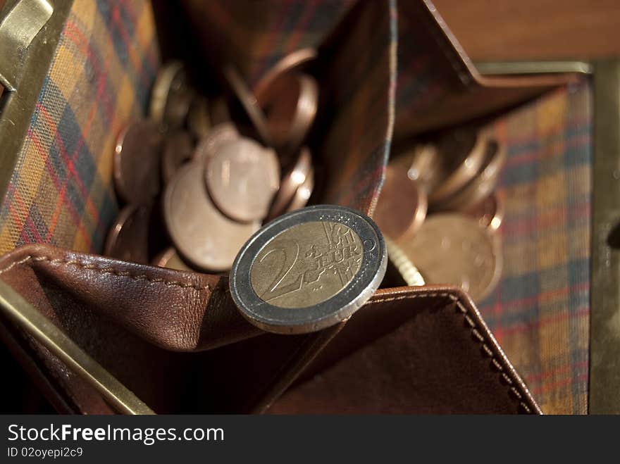 Money. Euro. a representative image of coins