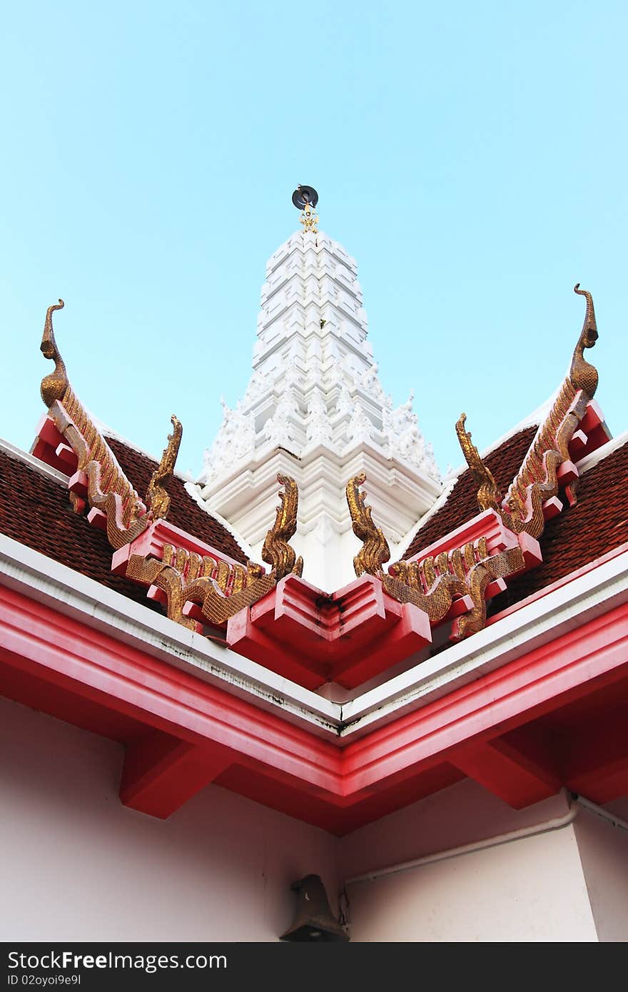 The pavilion in big temple, south of Thailand.