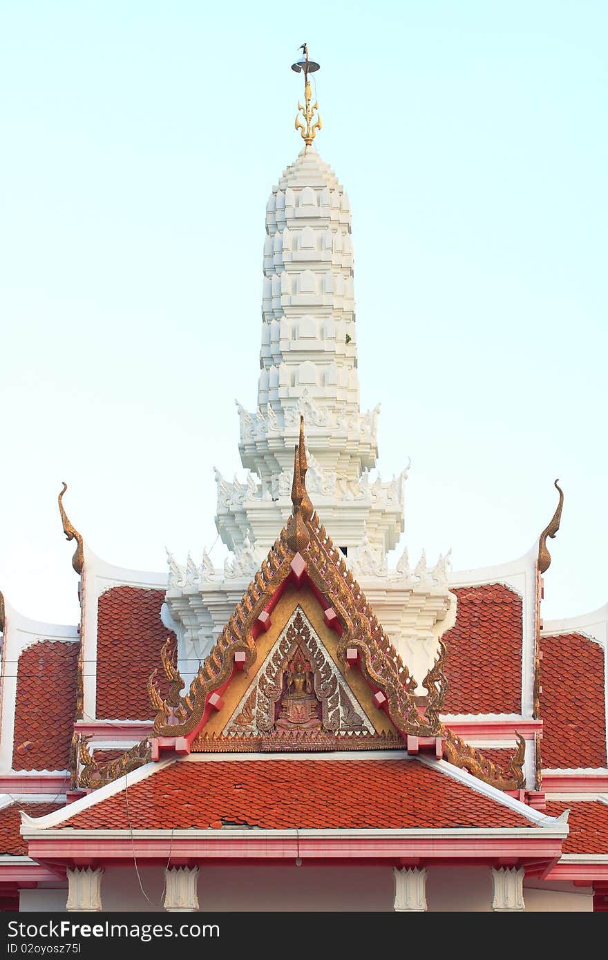 The pavilion in big temple, south of Thailand.