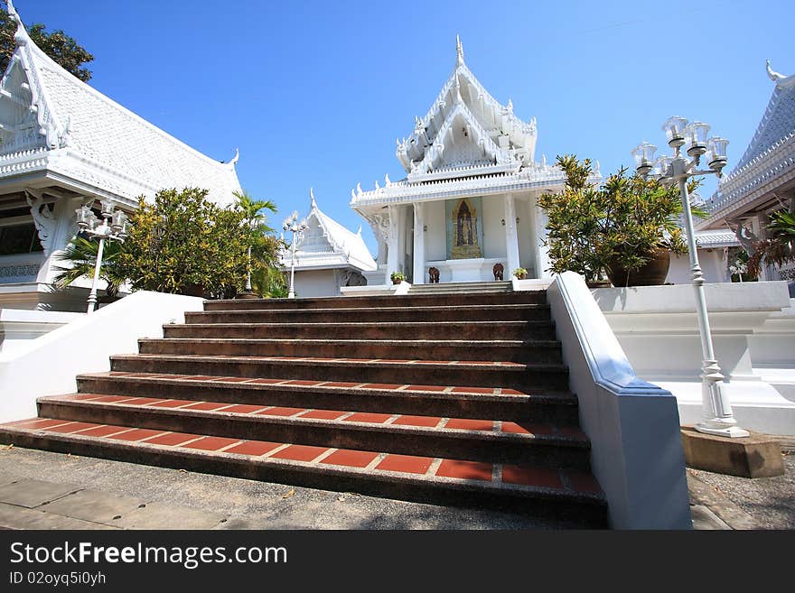 The way to big white pavilion, west of Thailand. The way to big white pavilion, west of Thailand.