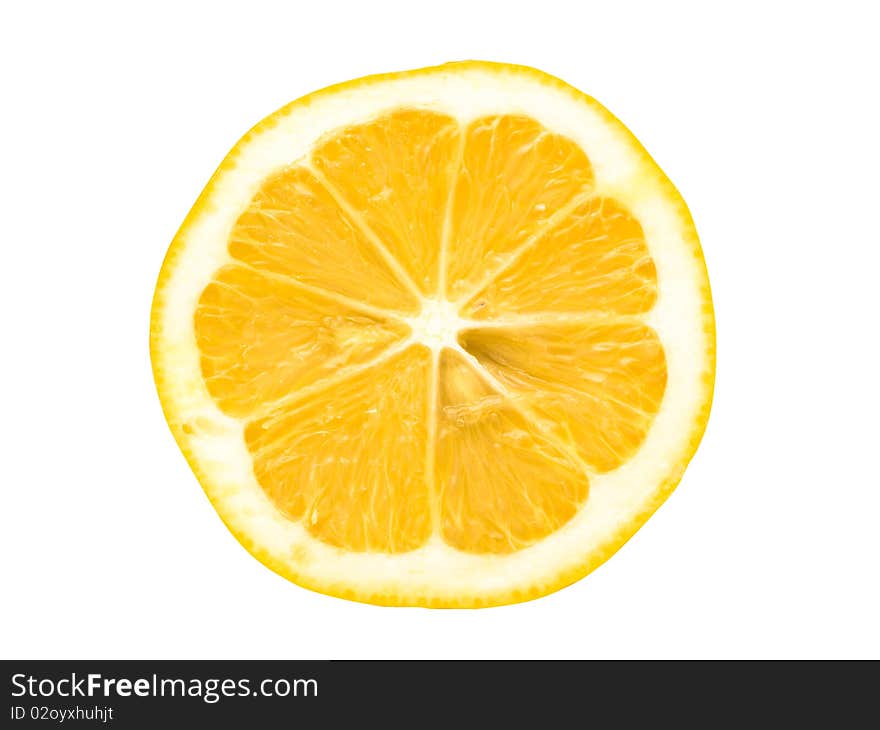 Cut oranges isolated on white background. Cut oranges isolated on white background