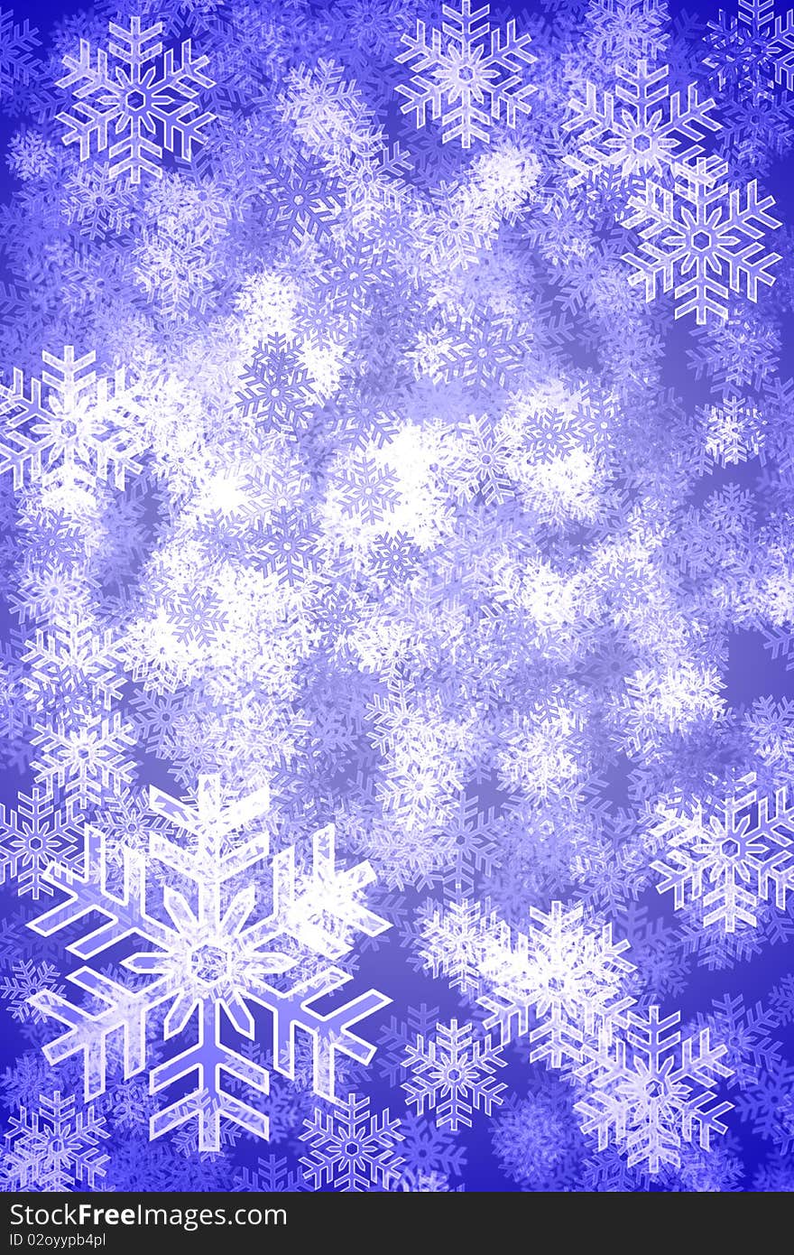 The Abstract beautiful, Christmas snowflake decoration. The Abstract beautiful, Christmas snowflake decoration