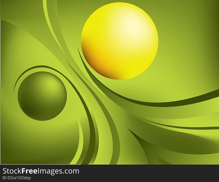 Abstract background - green and yellow