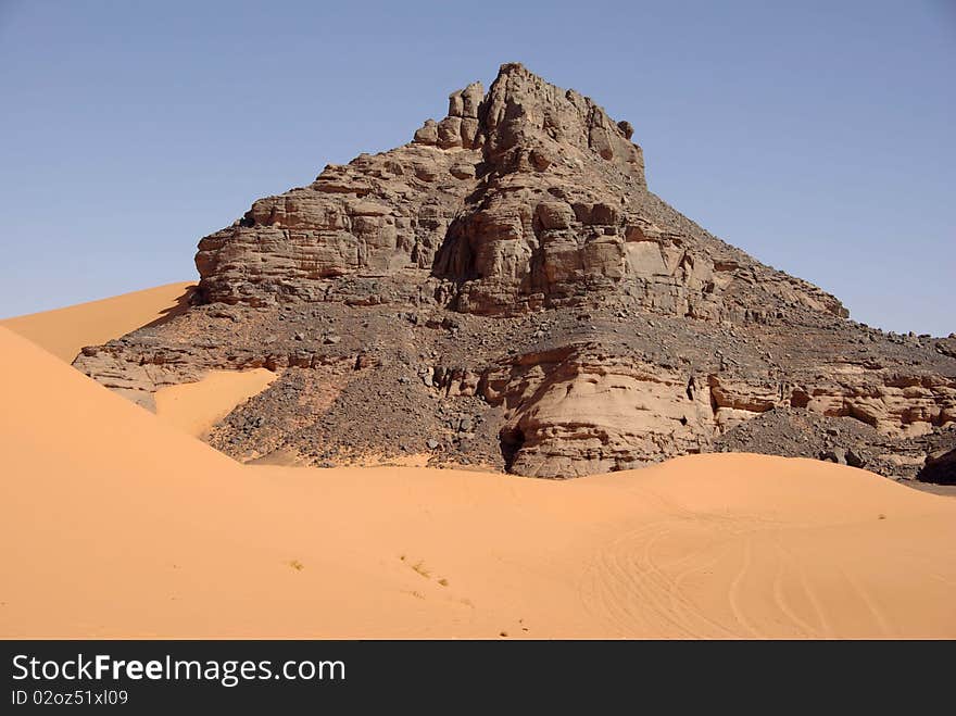 Peak in Libyan desert