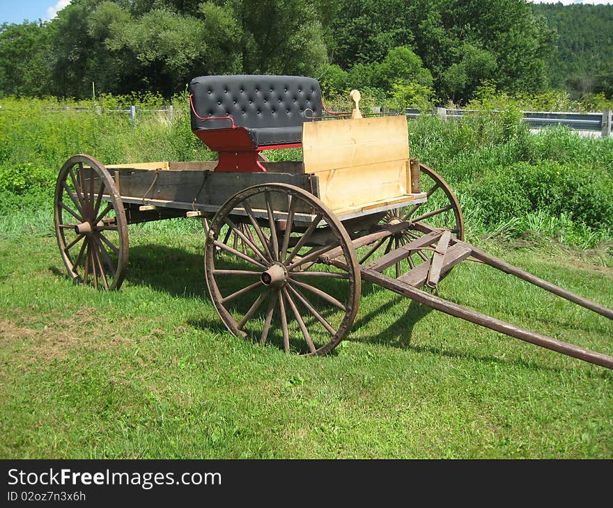 Buckboards were used as well as covered wagons in transportation from the east to the west by the pioneers.