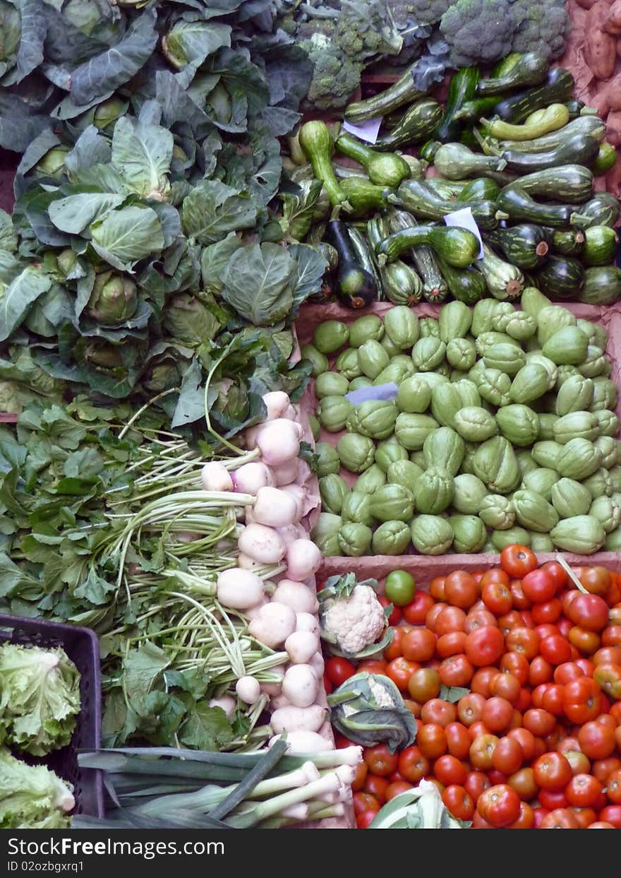 Vegetable market in Funchal, Madeira