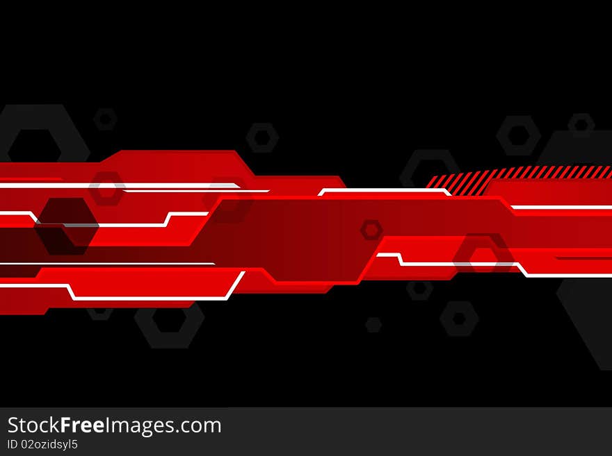 Abstract Red Background.