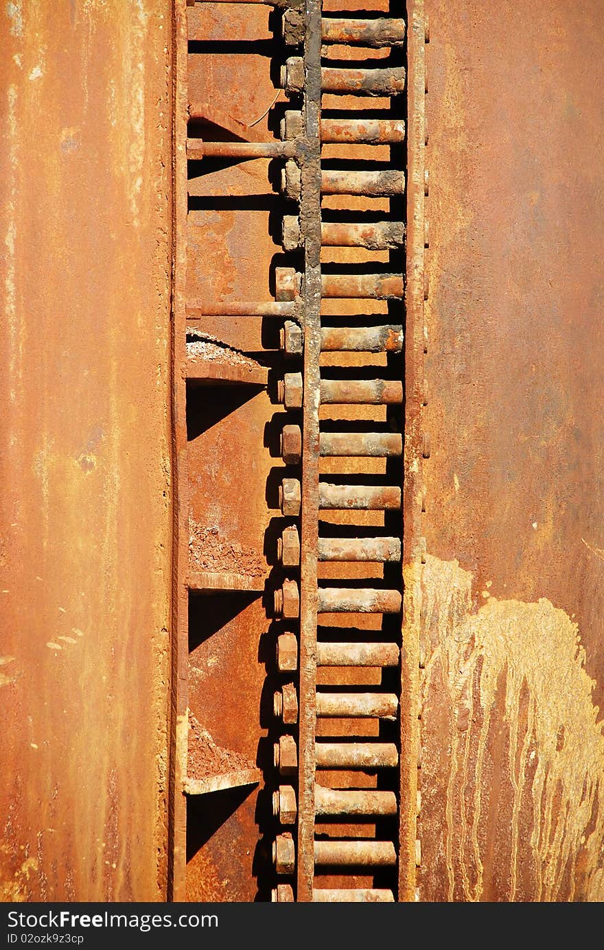 A background of rusty metal. A background of rusty metal