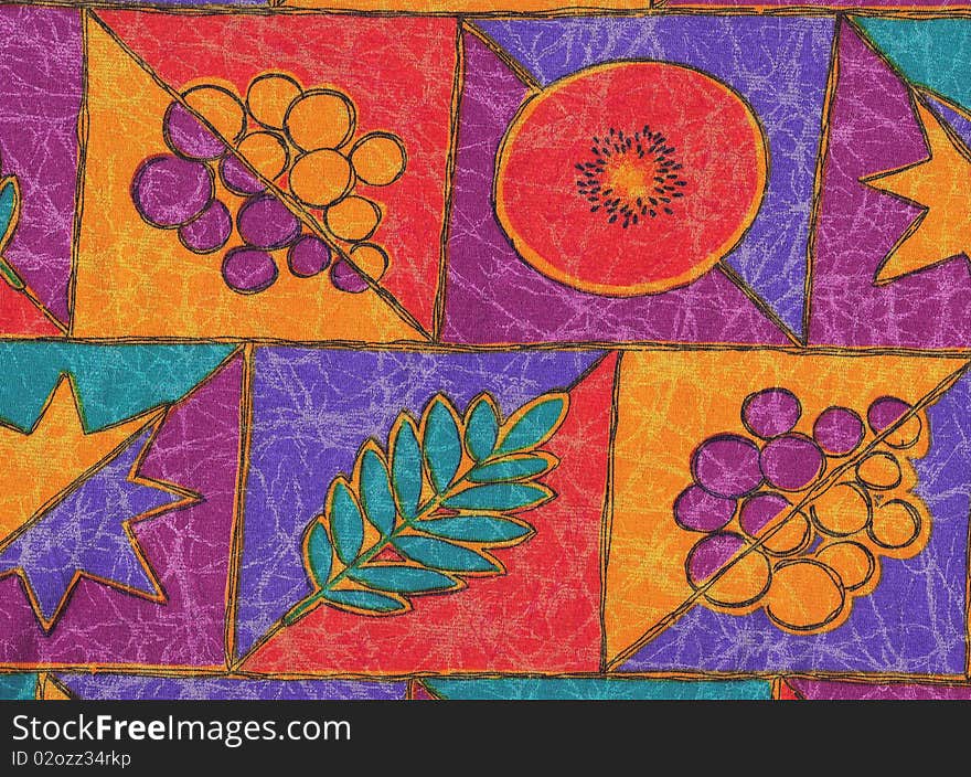 Abstract fruit background with melon, bunches and leaves, autumnal colors. Abstract fruit background with melon, bunches and leaves, autumnal colors.