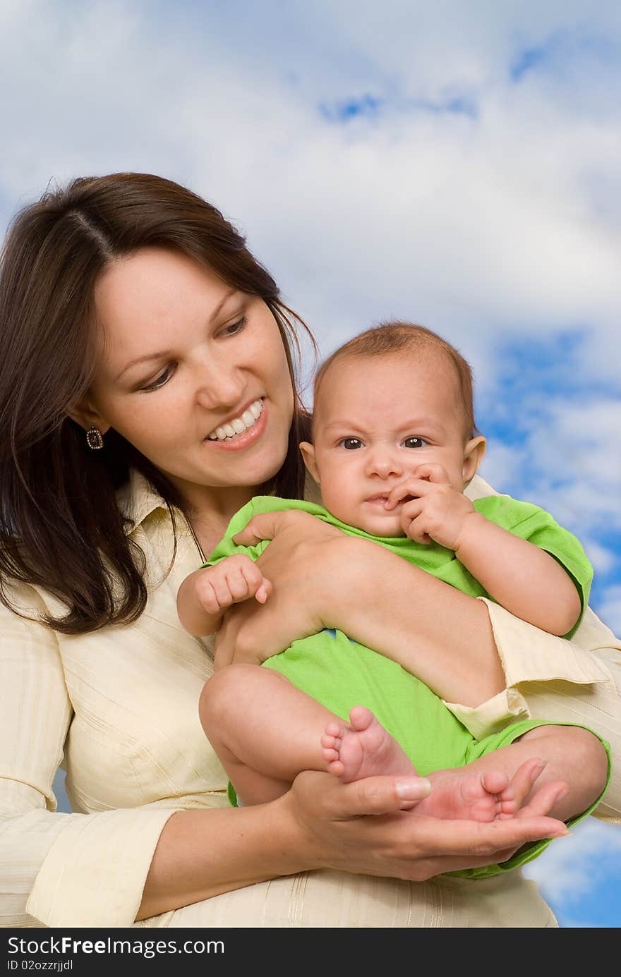 Mother  Holds The Baby