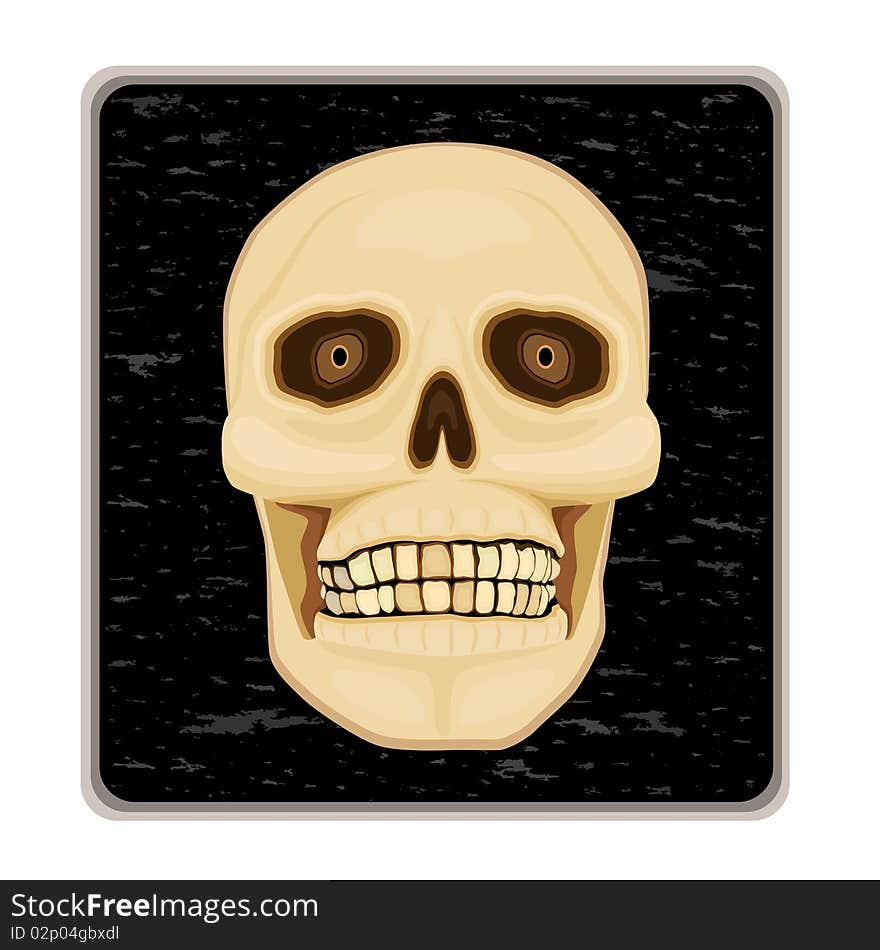 Danger of Death - warning icon. Isolated over white background. Vector file saved as EPS AI8 is now pending inspection. Danger of Death - warning icon. Isolated over white background. Vector file saved as EPS AI8 is now pending inspection.