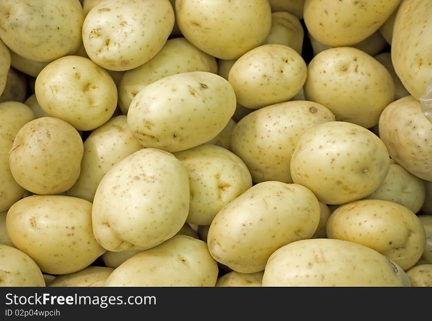 Raw white potatoes