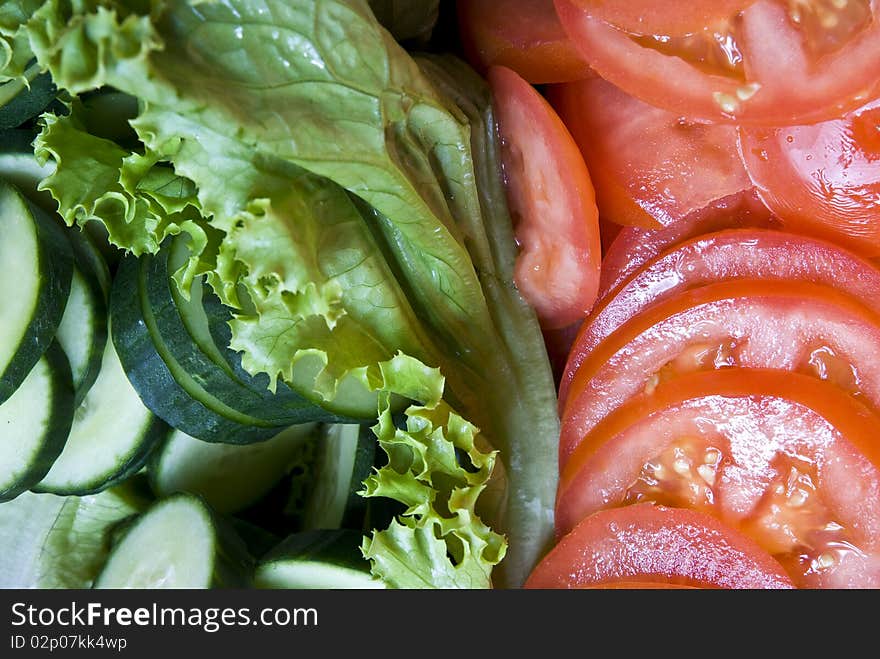 Closed up shots of vegetables. Closed up shots of vegetables