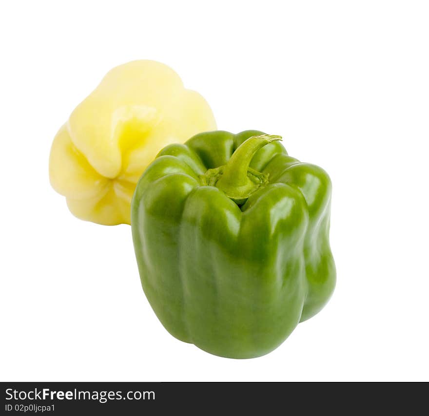 Pepper on a white background