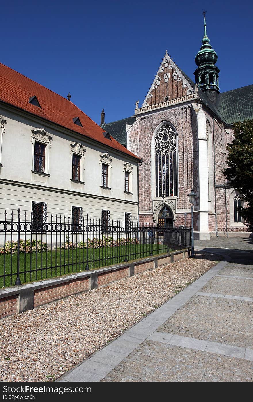 Building of Monastery at Mendel square in Brno, Czech Republic. Building of Monastery at Mendel square in Brno, Czech Republic