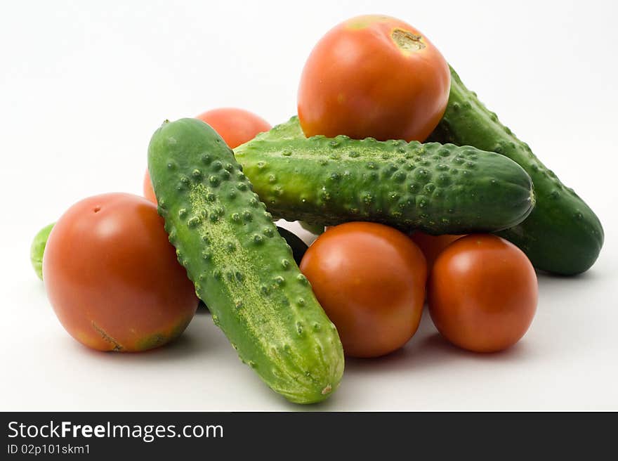 Tomatoes And Cucumbers