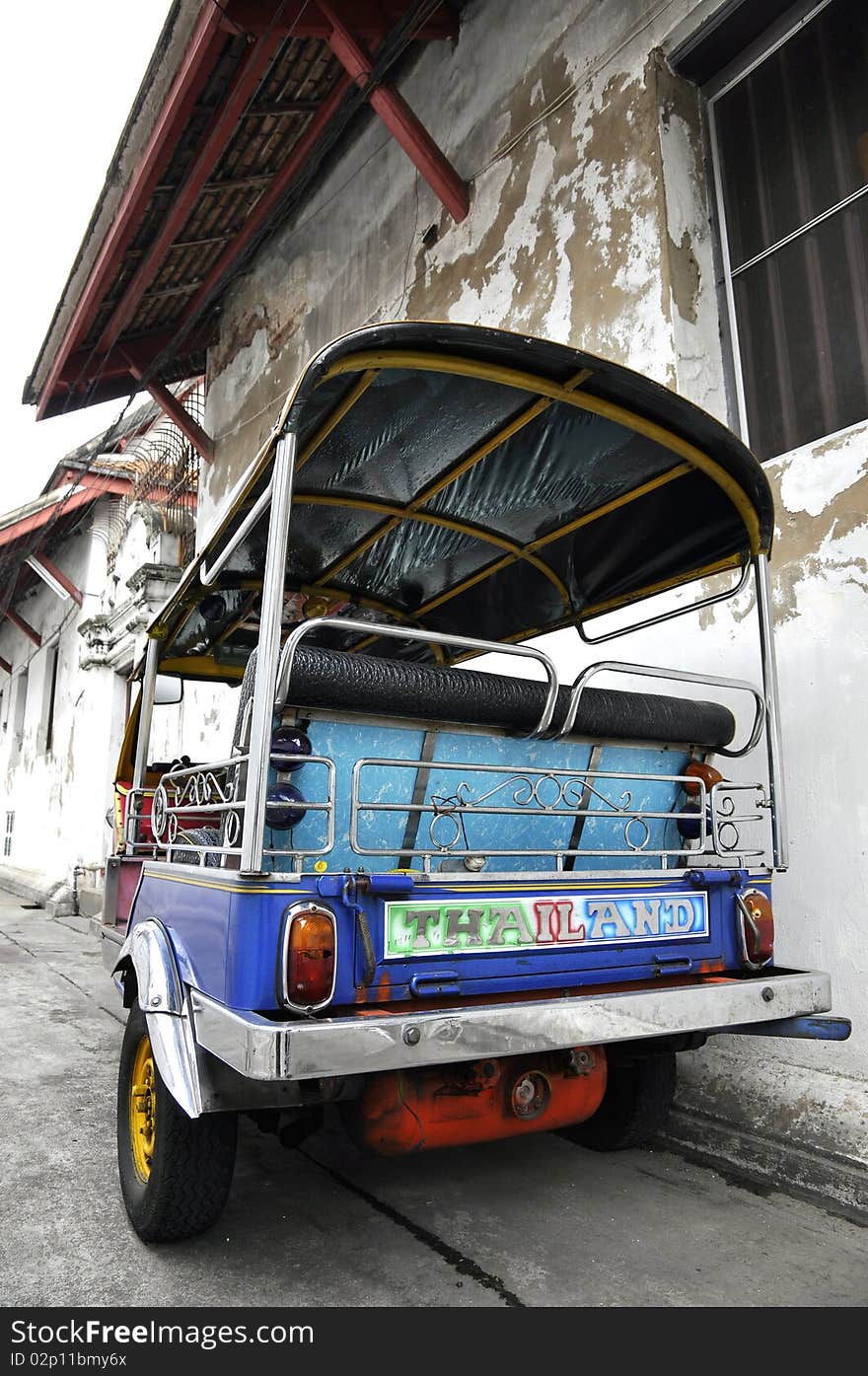 Tuk Tuk Scooter car is the symbol of tourism. Tuk Tuk Scooter car is the symbol of tourism.