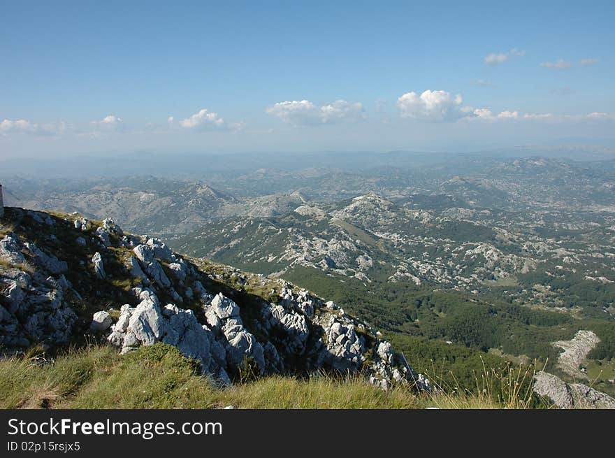 Wonderfull view from the mountains in Montenegro. Wonderfull view from the mountains in Montenegro