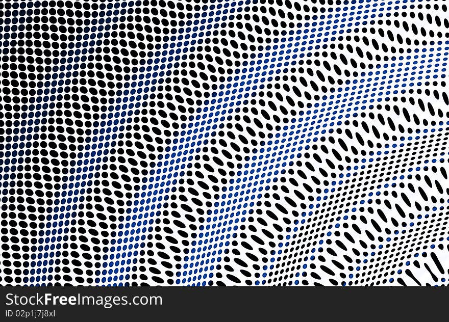 Wavy halftone