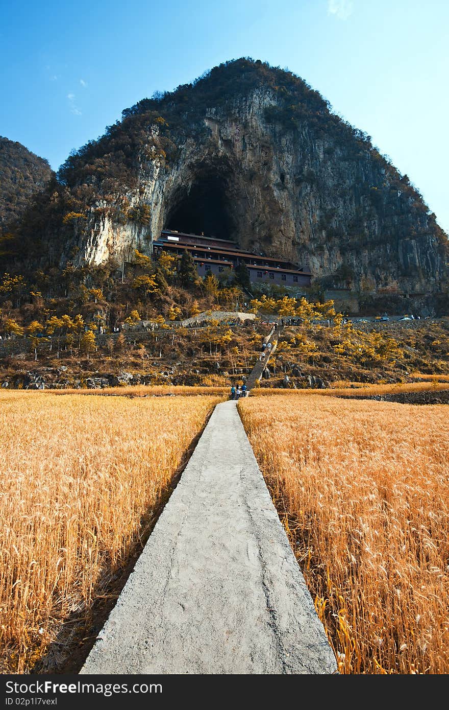 Road to mountain,guzhou china