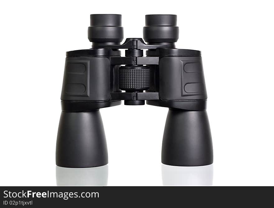 Binoculars isolated on a white background