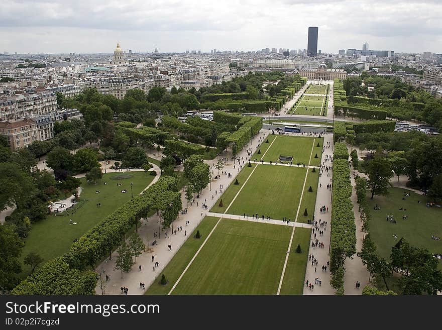 View of the city of lovers. View of Paris. View of the city of lovers. View of Paris