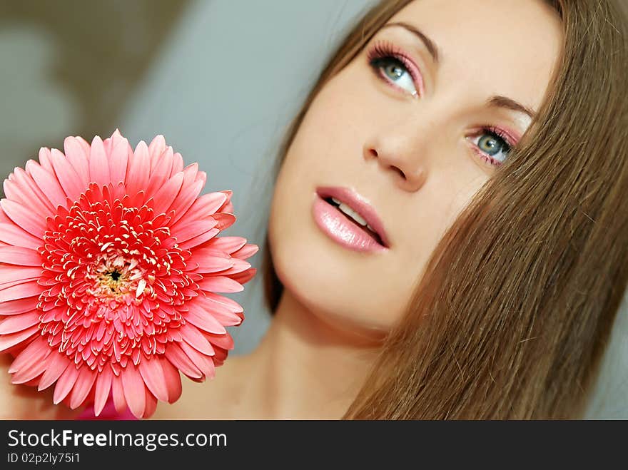 Portrait of young woman