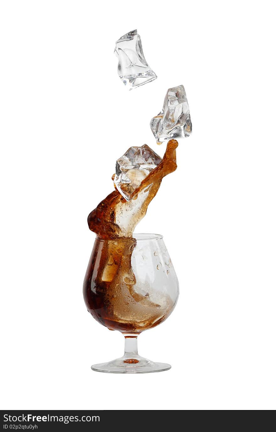 Ice in a glass