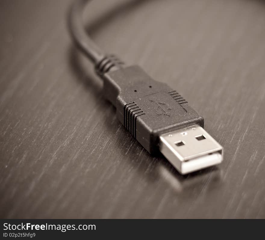 USB connection cable with abstract lighting. USB connection cable with abstract lighting