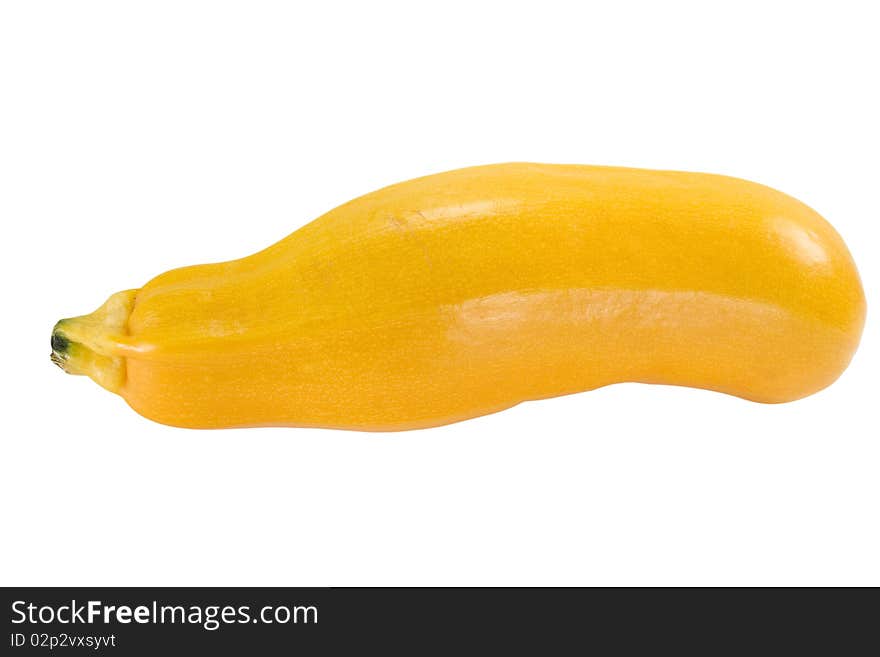 Yellow Zucchini On A White Background