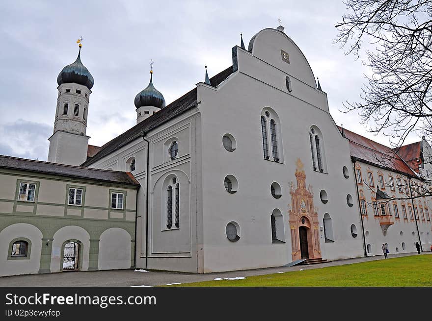 Baroque collegiate church of Benediktbeuern, Bavaria