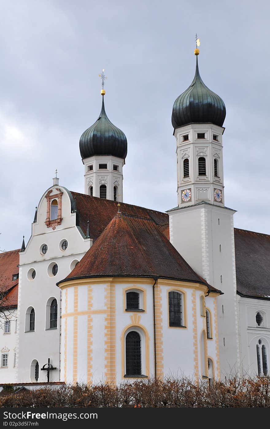 Baroque collegiate church of Benediktbeuern, Bavaria