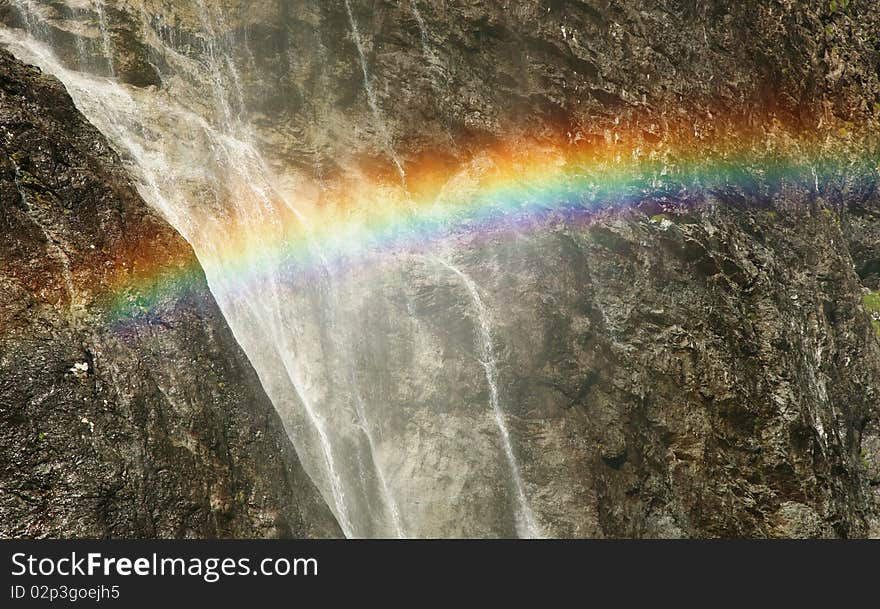 Mountain falls in Central Balkan National Park in Bulgaria.