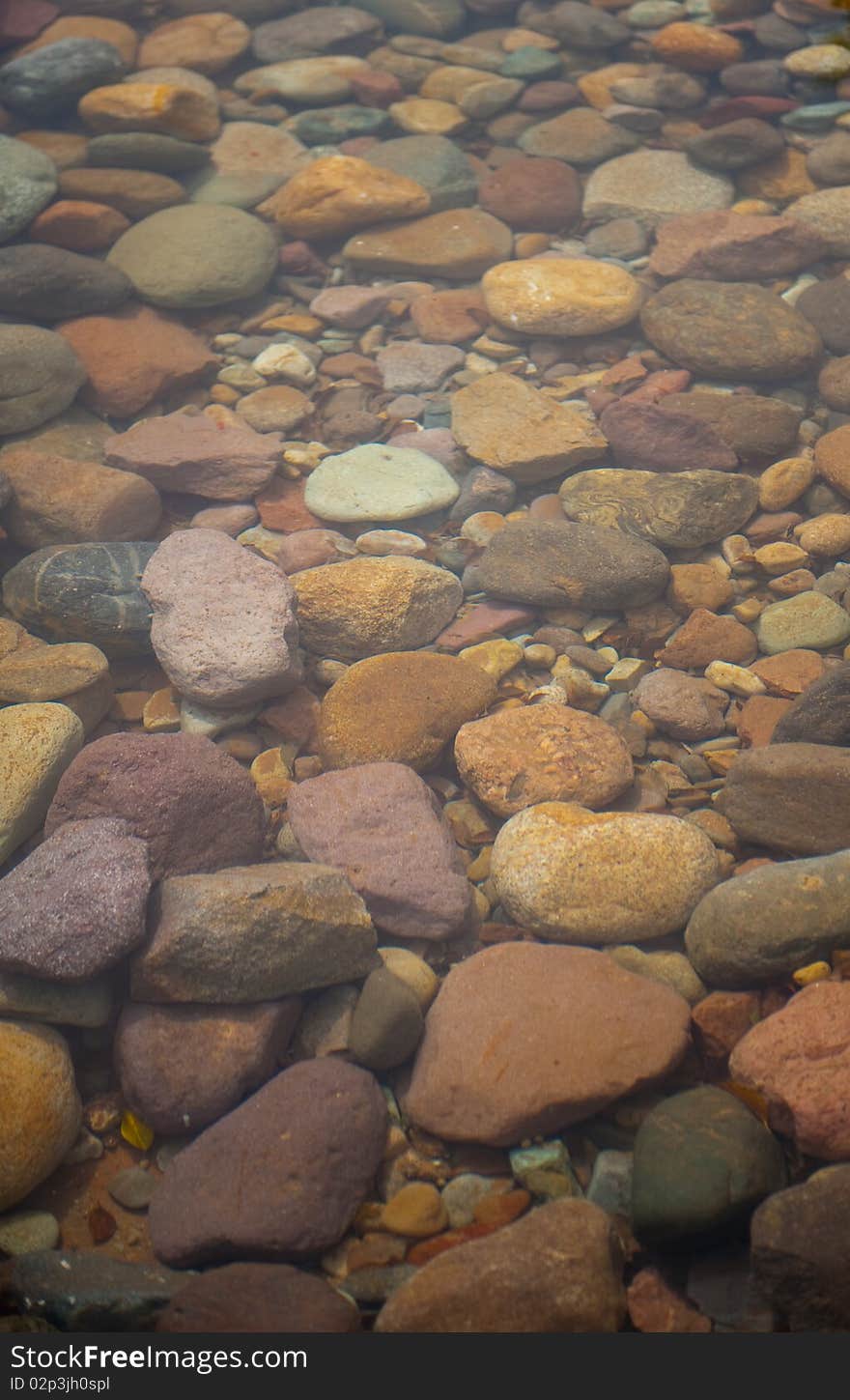 Rocks and Pebbles on the Pacific Ocean shore