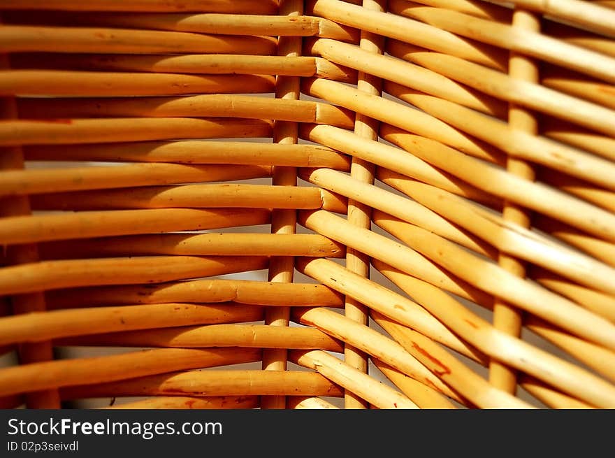 Wood texture of a wicker basket