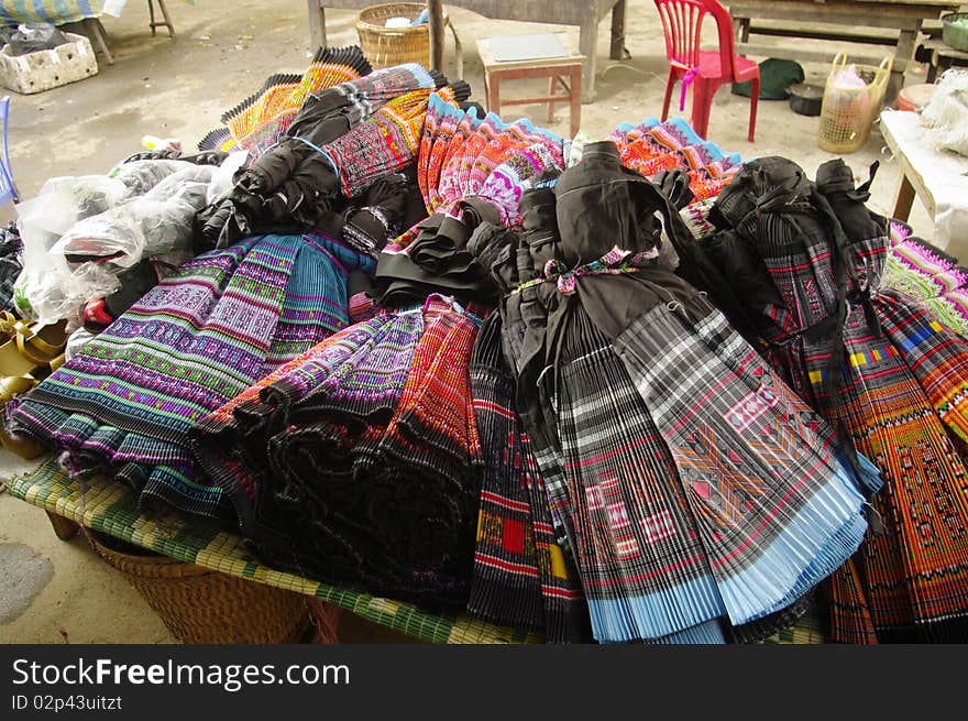 Dresses Of The Ethnic Hmong Flower