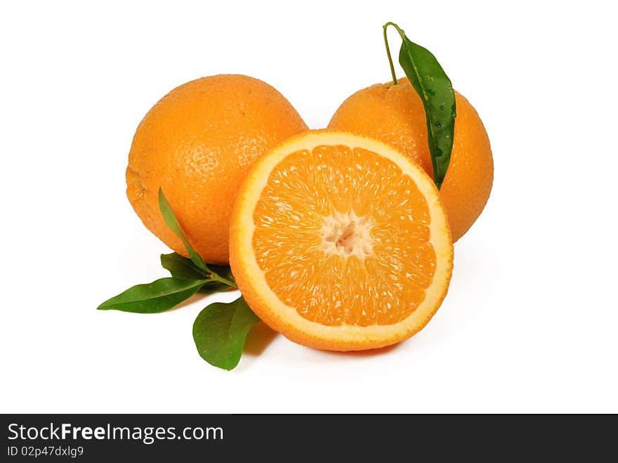 Orange isolated on white background