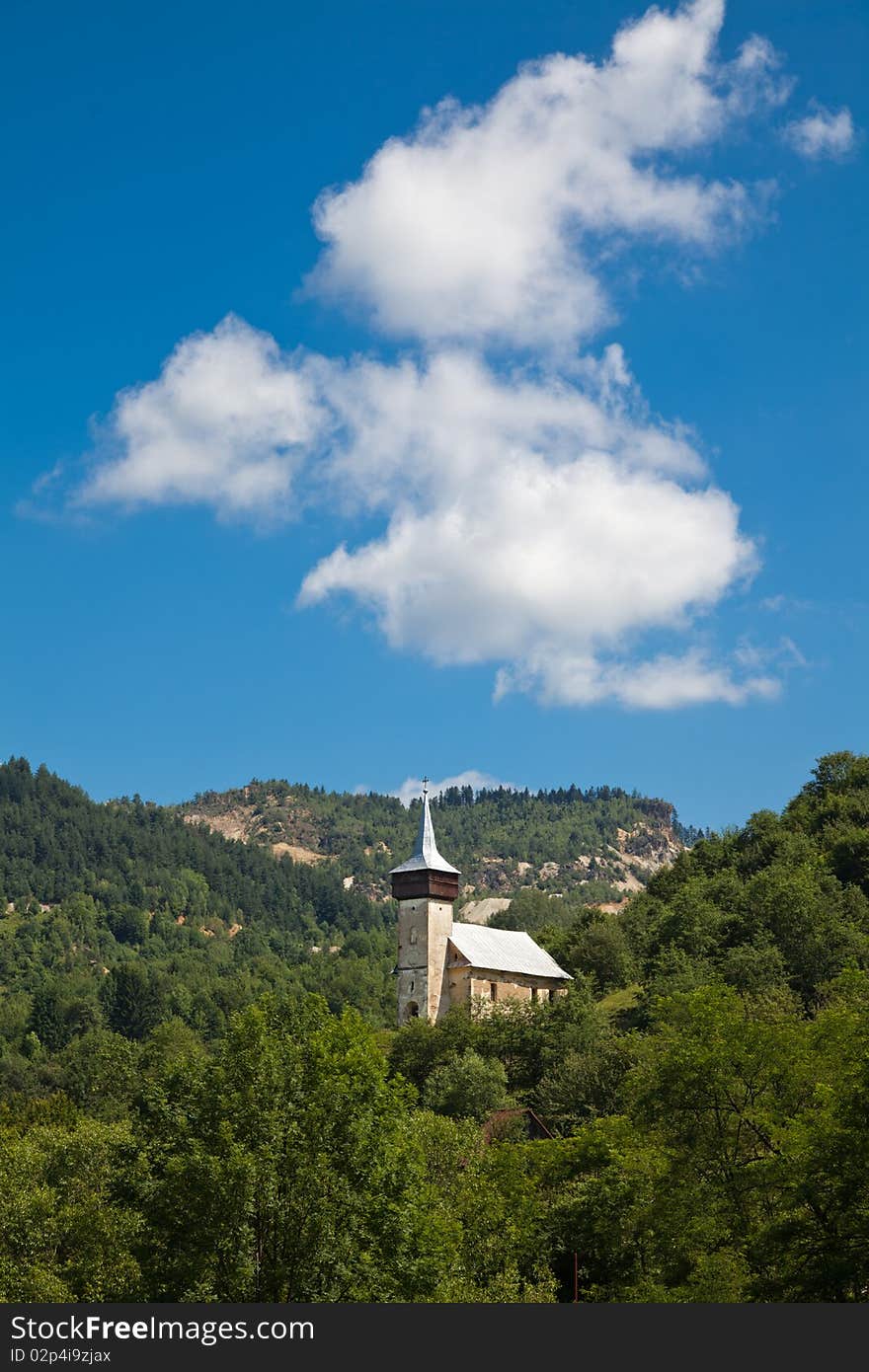 Medieval church in Corna Village