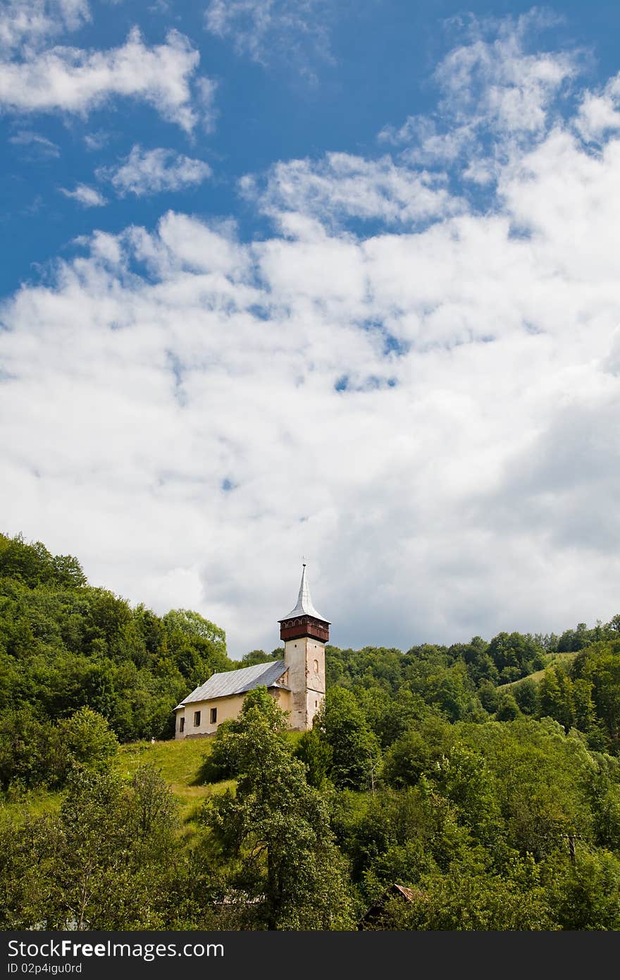 Medieval church in Corna Village