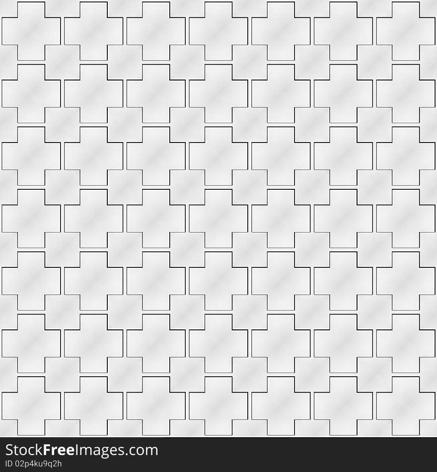 Seamless texture with linked 3d ornamental squares. Seamless texture with linked 3d ornamental squares