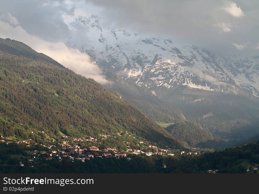 Dômes de Miages and St Gervais les Bains