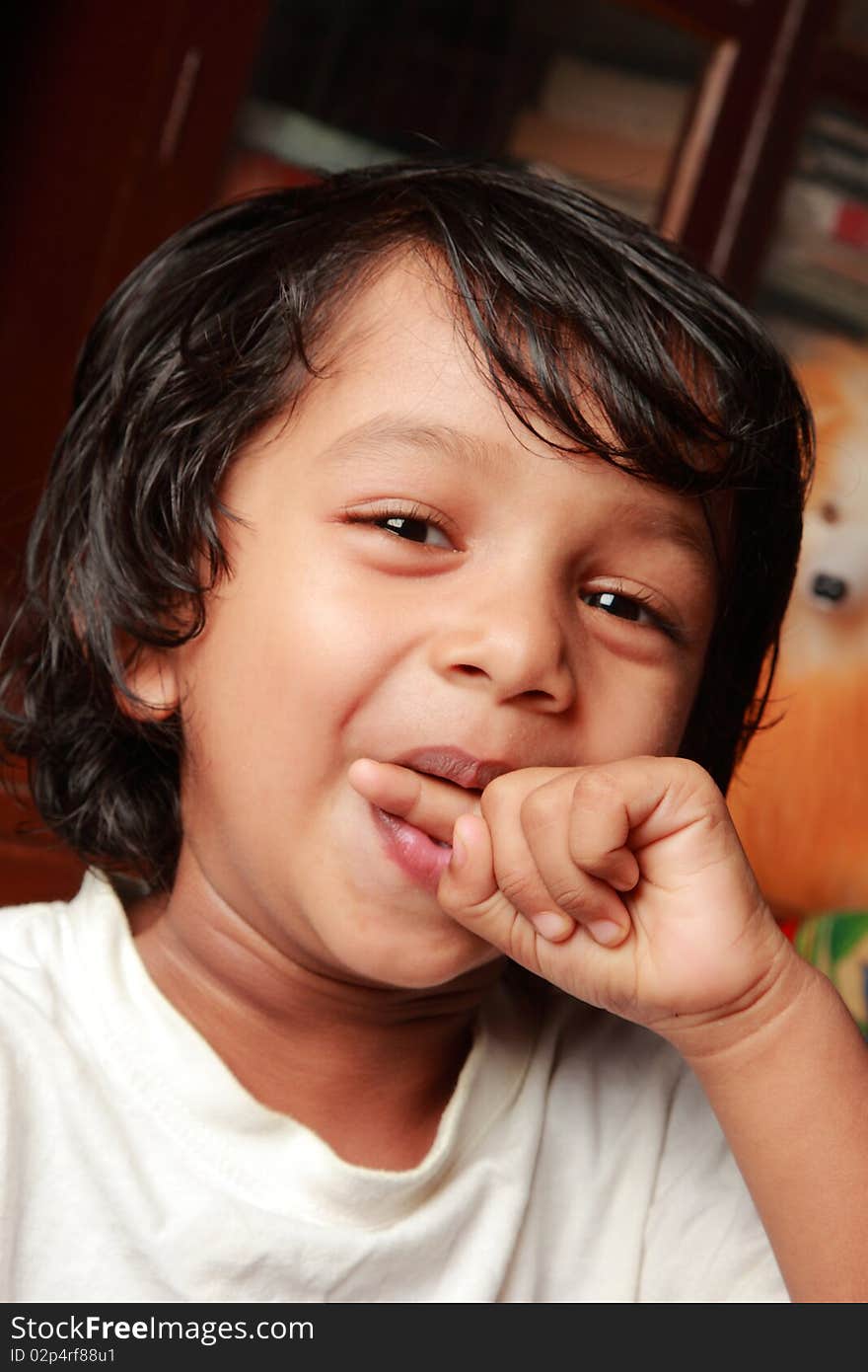 A smiling happy Indian kid. A smiling happy Indian kid