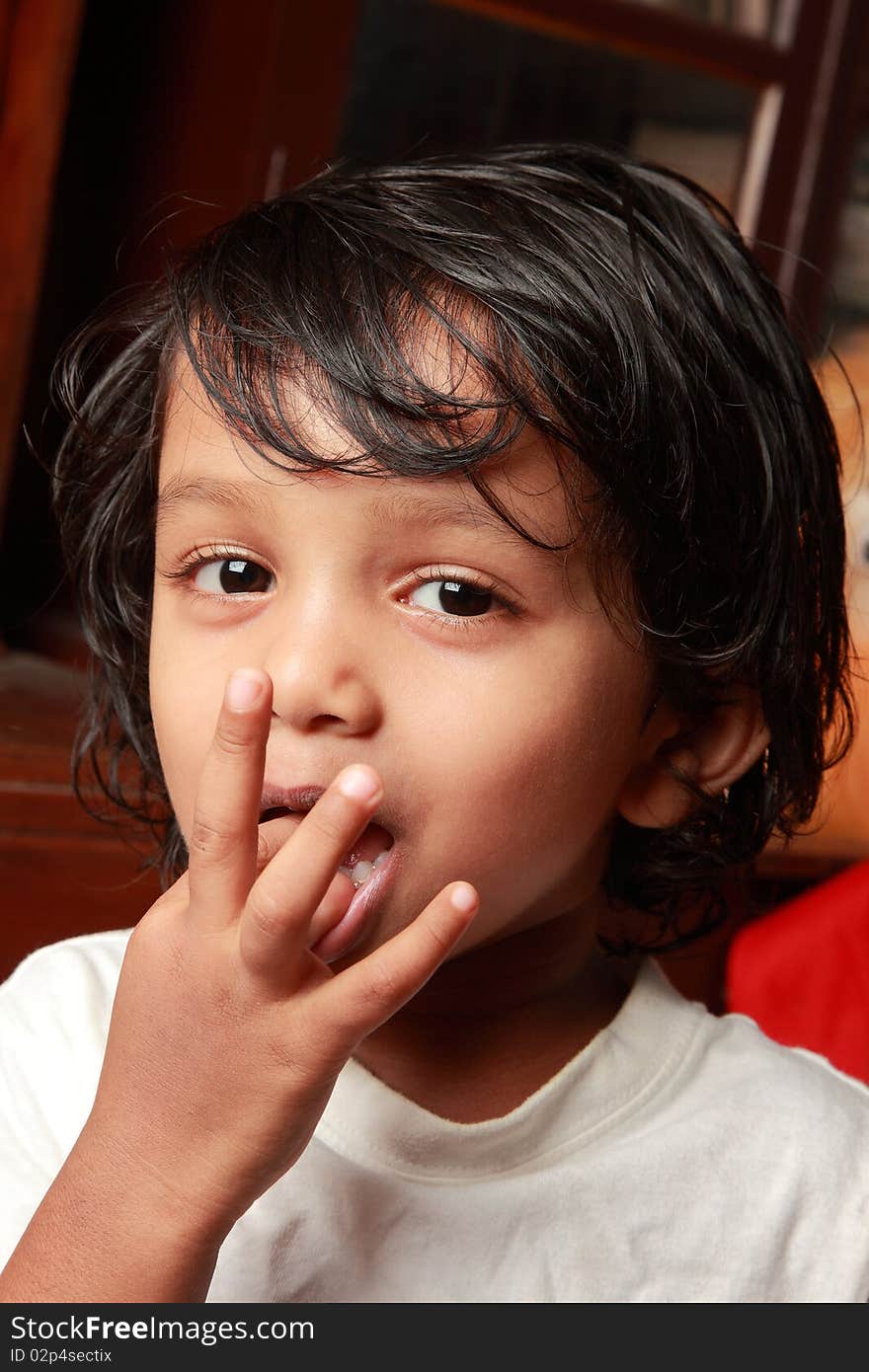 Portrait of a happy smiling Indian kid. Portrait of a happy smiling Indian kid