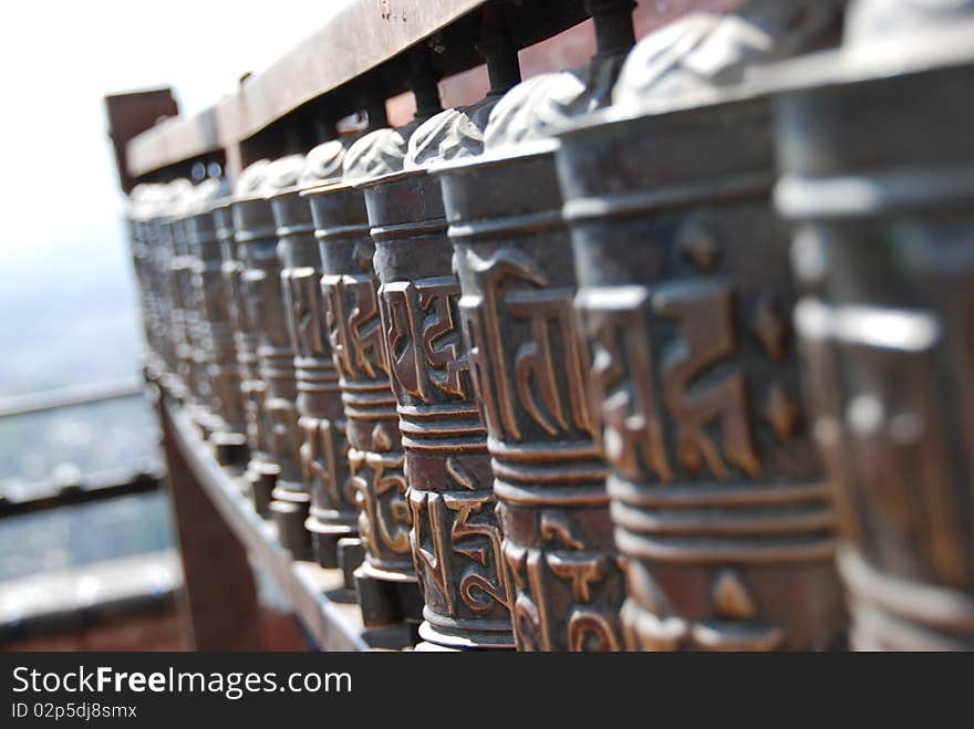 Nepali Prayer wheels