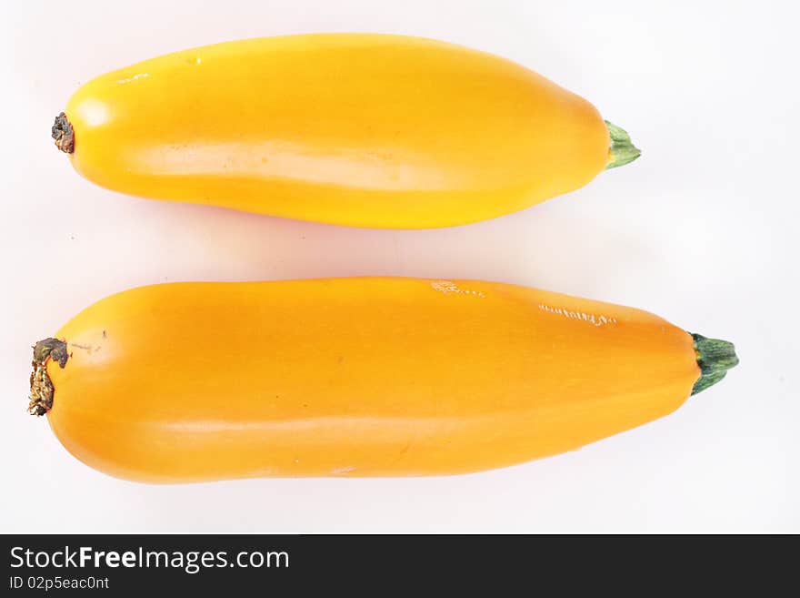 Heirloom orange zucchini