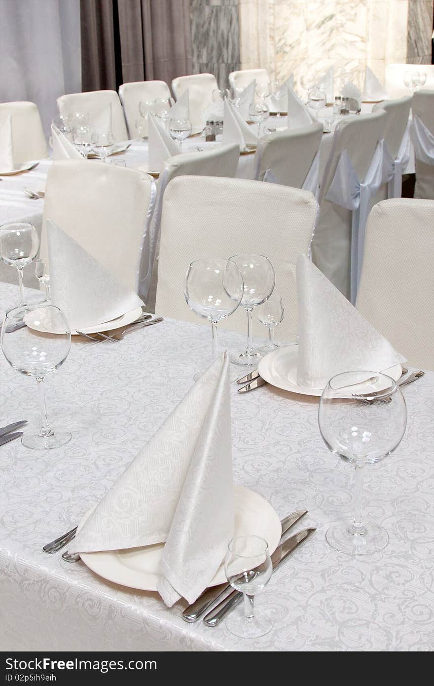 Banquet table in restaurant,wedding