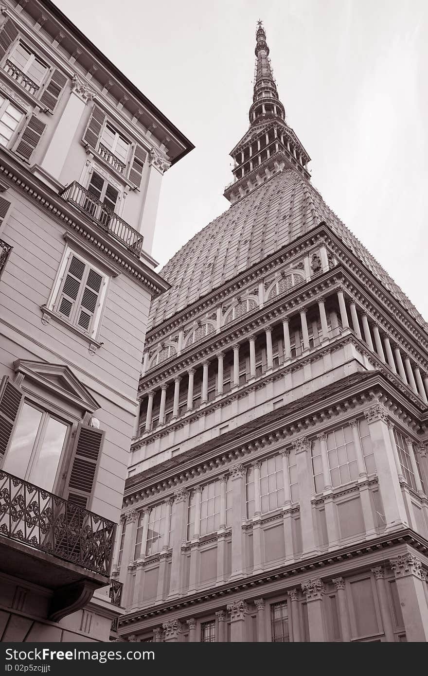 Mole Antonelliana Building in Turin