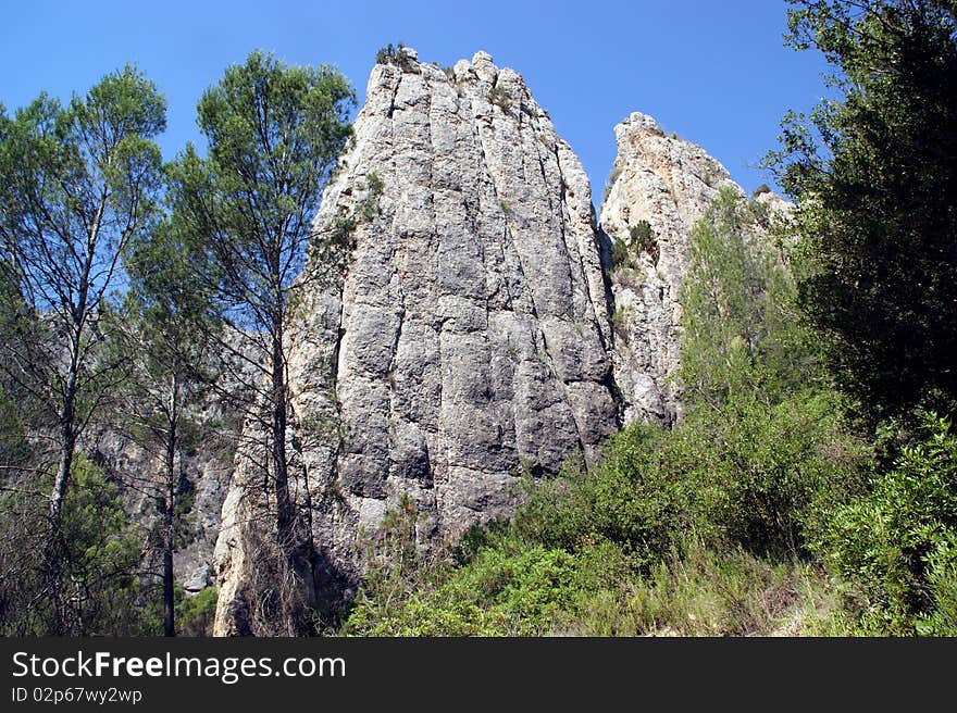 River gorges Cabriel,natural park in Spain