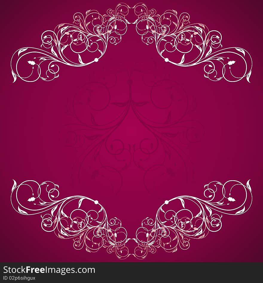 Illustration vintage background card for design. Vector